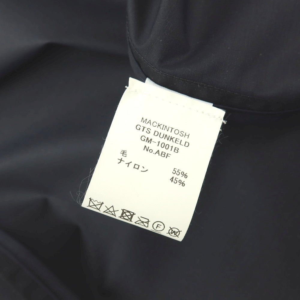 【中古】【未使用】マッキントッシュ Mackintosh DUNKELD ウールナイロン ステンカラーコート ネイビー【サイズ38】【 状態ランクS 】【 メンズ 】