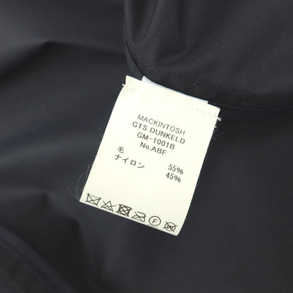【中古】【未使用】マッキントッシュ Mackintosh DUNKELD ウールナイロン ステンカラーコート ネイビー【サイズ38】【 状態ランクS 】【 メンズ 】