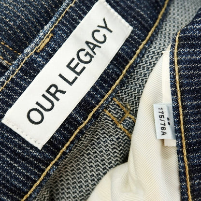 【中古】アワーレガシー Our Legacy 2025年秋冬 コットン系 ヴィンテージ加工 デニムパンツ ネイビー【サイズ28】【 状態ランクB 】【 メンズ 】