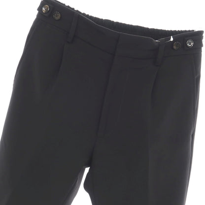【中古】ベルウィッチ BERWICH BERTO ストレッチ ポリエステル イージー カジュアルスラックスパンツ ブラック【サイズ42】【 状態ランクB 】【 メンズ 】