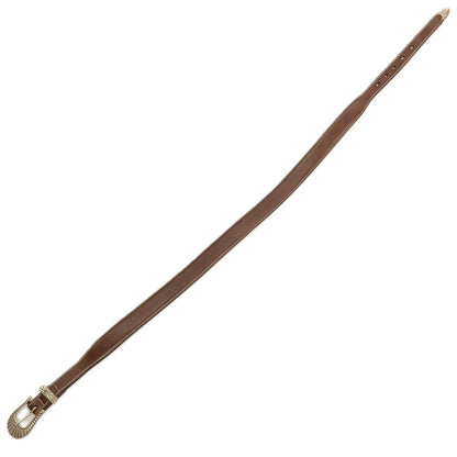 【中古】アドリアーノ メネゲッティ ADRIANO MENEGHETTI レザー NATIVE ウエスタン ベルト ダークブラウン【サイズ80】【 状態ランクB 】【 メンズ 】