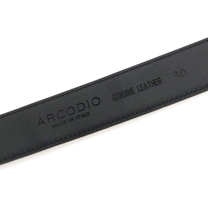 【中古】アルコディオ ARCODIO シボレザー ベルト ダークブラウンxシルバー【サイズ80】【 状態ランクA 】【 メンズ 】