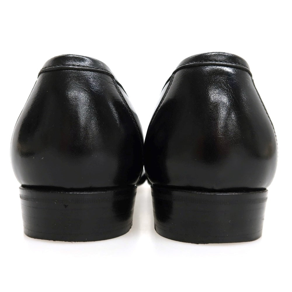 【中古】ダブルエイチ WH × 西口修平 カーフ レザー ローファー ブラック【サイズ6 1/2】【 状態ランクB 】【 メンズ 】
