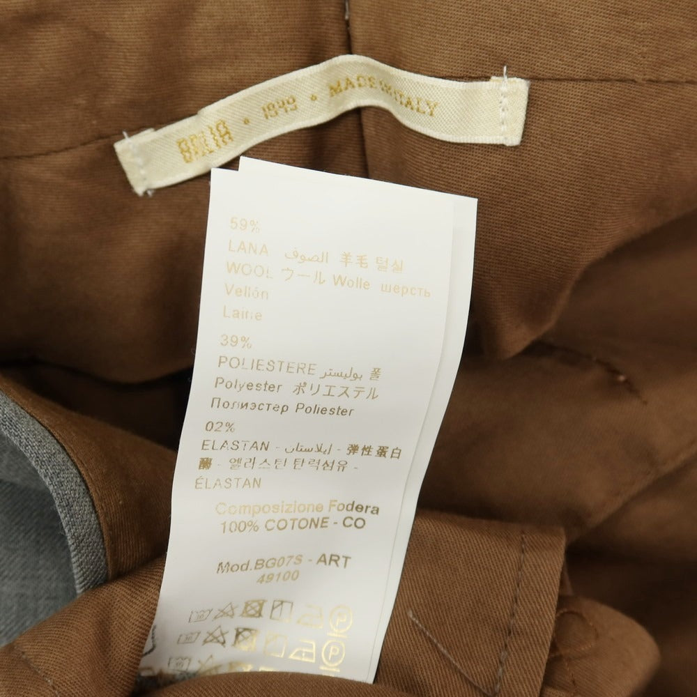 【中古】ブリリア1949 BRIGLIA 1949 ストレッチ ウールポリエステル ドレススラックスパンツ グレー【サイズ46】【 状態ランクB 】【 メンズ 】