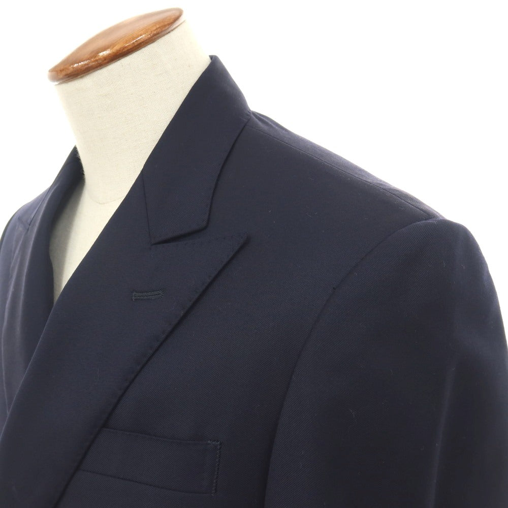 【中古】ラルフローレン RALPH LAUREN ウール ダブル6B テーラードジャケット ネイビー【サイズ表記なし（M位）】【 状態ランクC 】【 メンズ 】