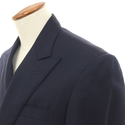 【中古】ラルフローレン RALPH LAUREN ウール ダブル6B テーラードジャケット ネイビー【サイズ表記なし（M位）】【 状態ランクC 】【 メンズ 】