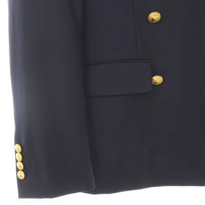 【中古】ラルフローレン RALPH LAUREN ウール ダブル6B テーラードジャケット ネイビー【サイズ表記なし（M位）】【 状態ランクC 】【 メンズ 】