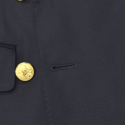 【中古】ラルフローレン RALPH LAUREN ウール ダブル6B テーラードジャケット ネイビー【サイズ表記なし（M位）】【 状態ランクC 】【 メンズ 】