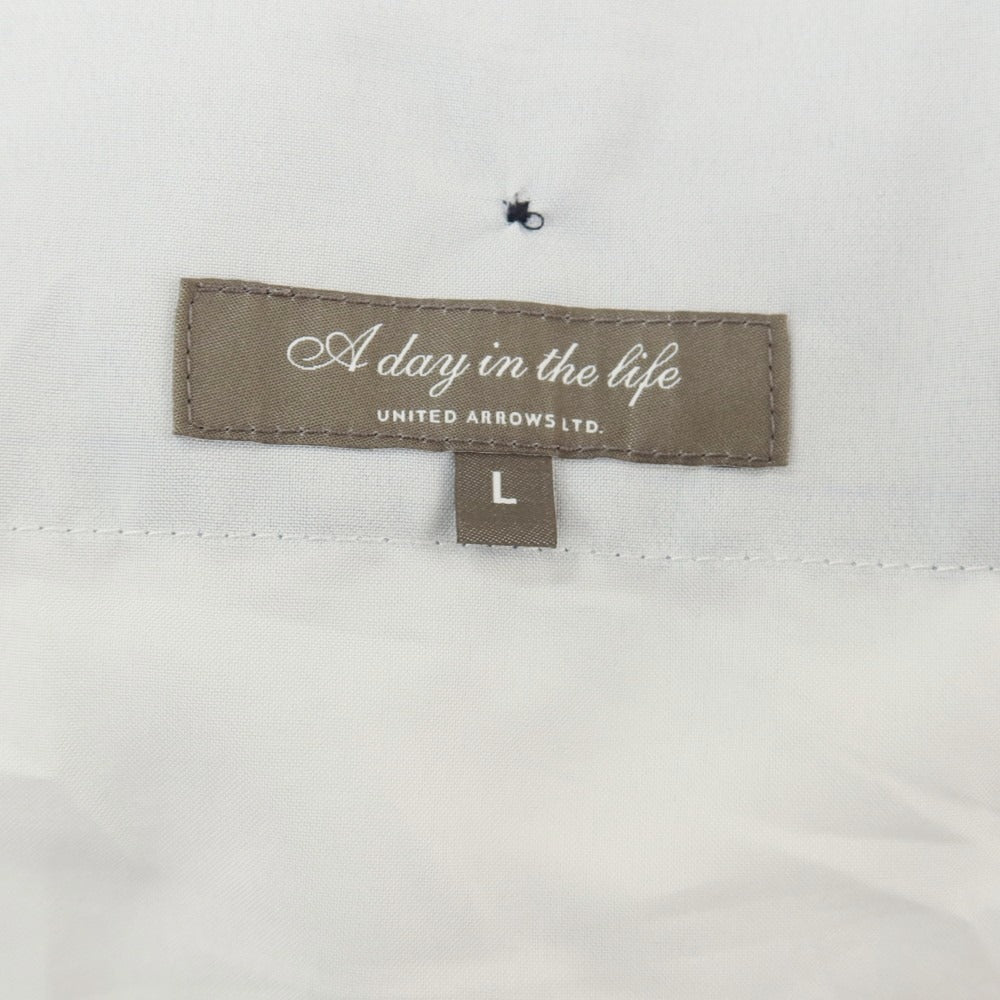 【中古】ア デイ イン ザ ライフ ユナイテッドアローズ a day in the life united arrows ストレッチ コットンポリエステル カジュアルスラックスパンツ ブルー【サイズL】【 状態ランクB 】【 メンズ 】