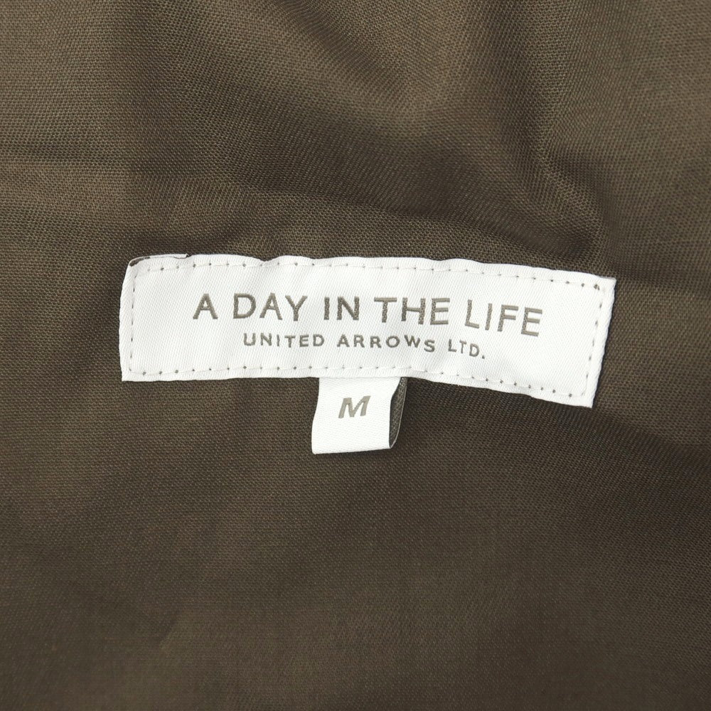【中古】【未使用】ア デイ イン ザ ライフ ユナイテッドアローズ a day in the life united arrows ポリエステル 花柄 ボタニカル プリント イージー ショートパンツ グレーxブルー系【サイズM】【 状態ランクS 】【 メンズ 】
