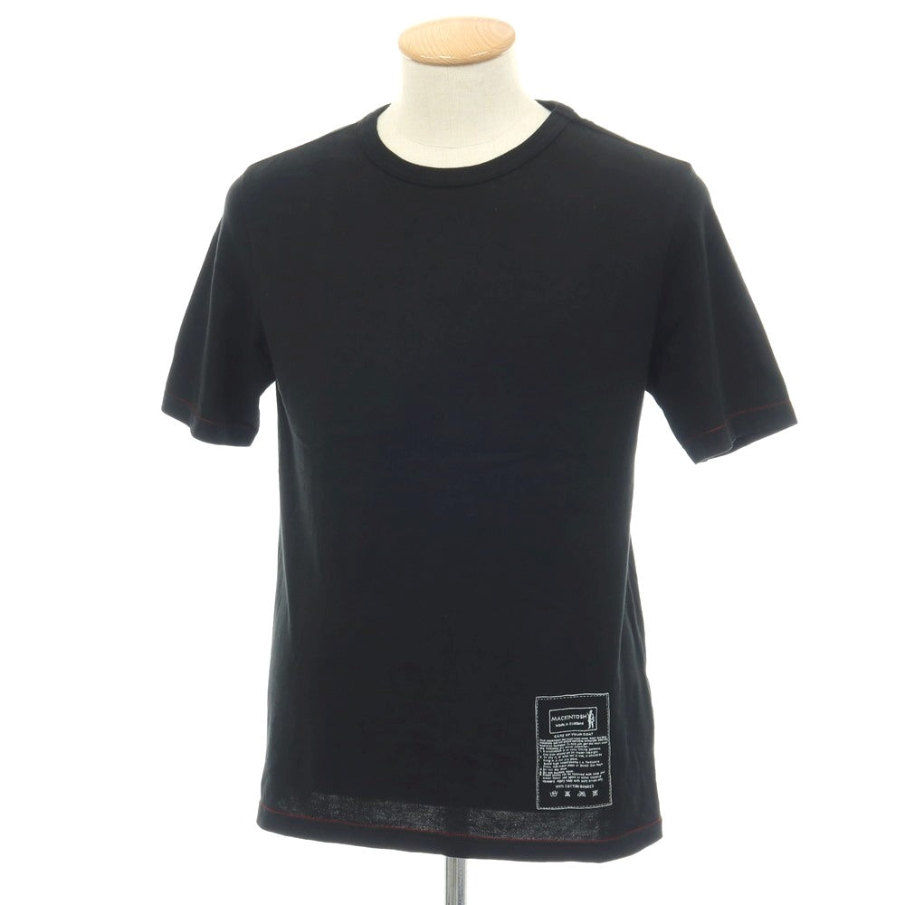 【中古】バンドオブアウトサイダーズ Band of Outsiders × MACKINTOSH コットン クルーネック 半袖Ｔシャツ ブラック【サイズＳ】【 状態ランクB 】【 メンズ 】