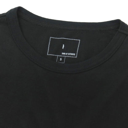 【中古】バンドオブアウトサイダーズ Band of Outsiders × MACKINTOSH コットン クルーネック 半袖Ｔシャツ ブラック【サイズＳ】【 状態ランクB 】【 メンズ 】