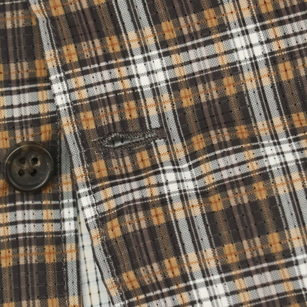 【中古】ダイワ ピアサーティナイン DAIWA PIER39 ポリエステル メッシュ チェック プリント 半袖シャツ ベージュxブラック【サイズJP M】【 状態ランクB 】【 メンズ 】