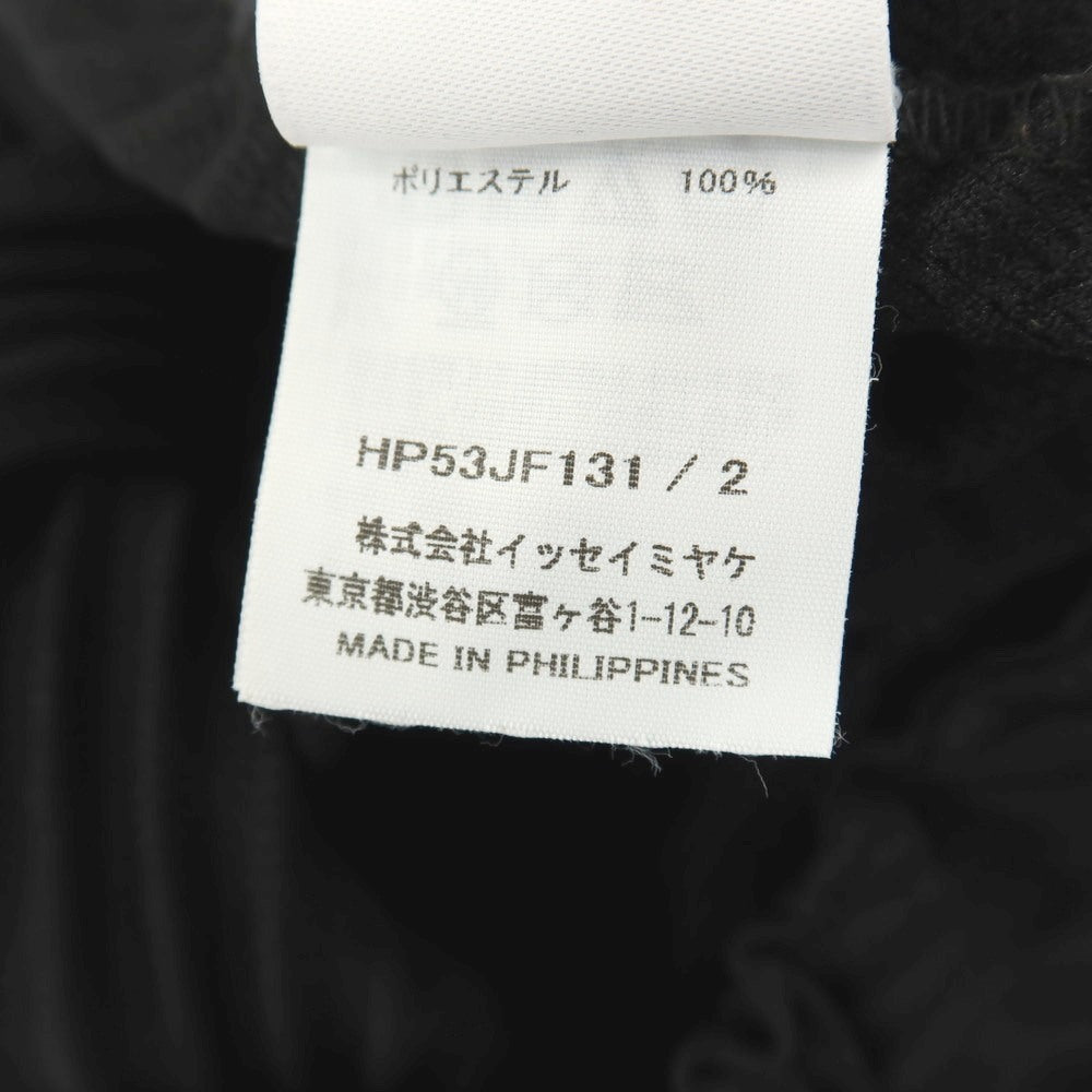【中古】オム プリッセ イッセイミヤケ HOMME PLISSE ISSEY MIYAKE ポリエステル プリーツ クロップド丈 イージーパンツ ブラック【サイズ2】【 状態ランクB 】【 メンズ 】