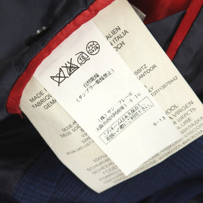 【中古】フェイ FAY Travel Jacket ウール グレンチェック 2B テーラードジャケット ライトネイビー【サイズ48】【 状態ランクB 】【 メンズ 】