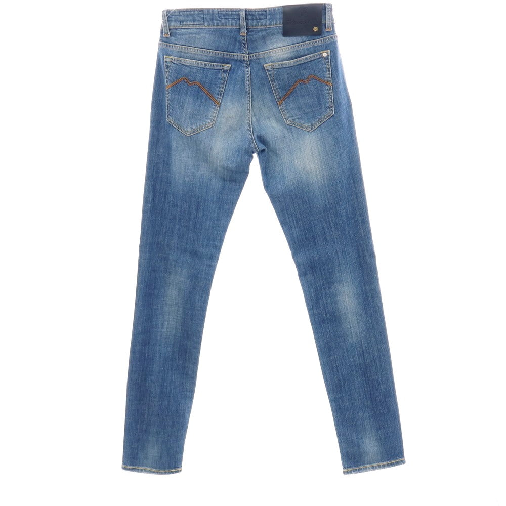【中古】マリネッラ E.MARINELLA ストレッチ コットン デニムパンツ ジーンズ ブルー【サイズ32】【 状態ランクB 】【 メンズ 】