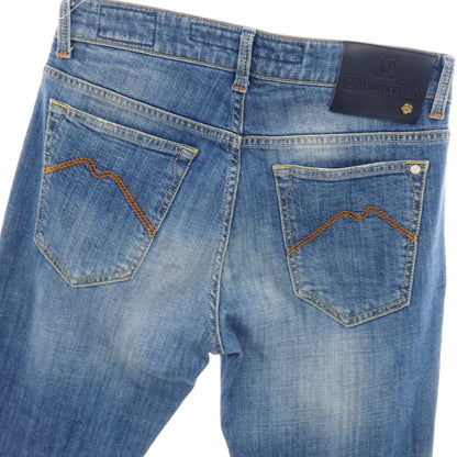 【中古】マリネッラ E.MARINELLA ストレッチ コットン デニムパンツ ジーンズ ブルー【サイズ32】【 状態ランクB 】【 メンズ 】