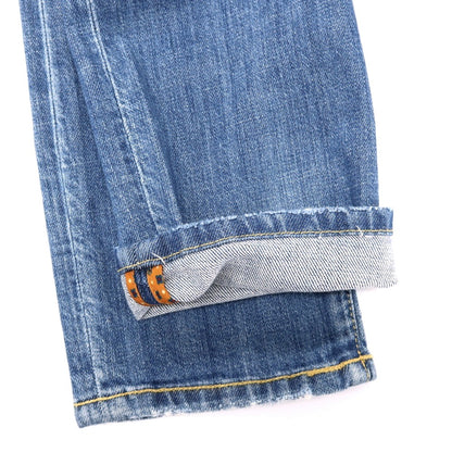 【中古】マリネッラ E.MARINELLA ストレッチ コットン デニムパンツ ジーンズ ブルー【サイズ32】【 状態ランクB 】【 メンズ 】
