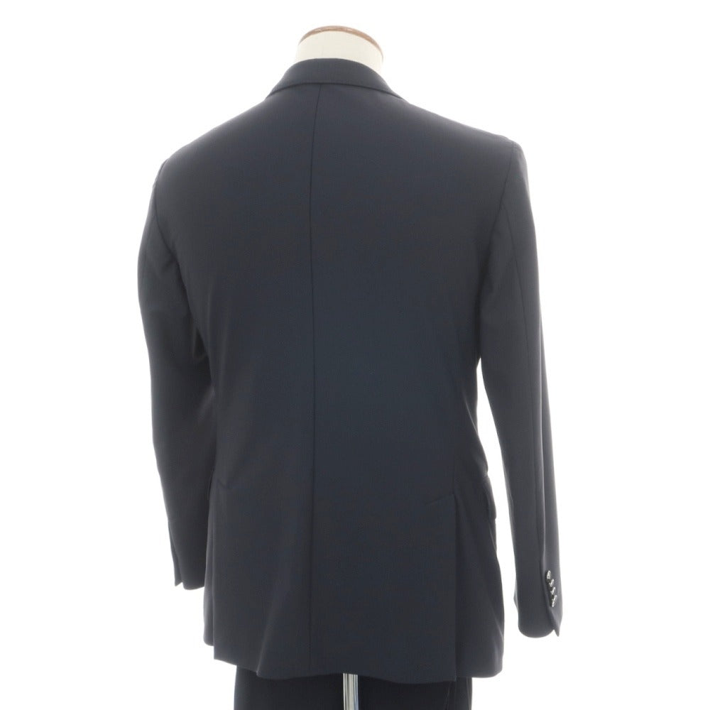 【中古】マッキントッシュフィロソフィー MACKINTOSH PHILOSOPHY TROTTER ポリエステルキュプラ ジャージー 2つボタンスーツ ネイビー【サイズ38R】【 状態ランクC 】【 メンズ 】