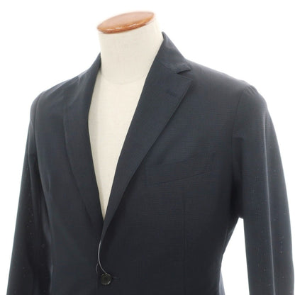【中古】マッキントッシュ ロンドン MACKINTOSH LONDON ポリエステル メッシュ 2つボタンスーツ セットアップ パンツ2本セット ネイビー【サイズ上38/下82】【 状態ランクB 】【 メンズ 】