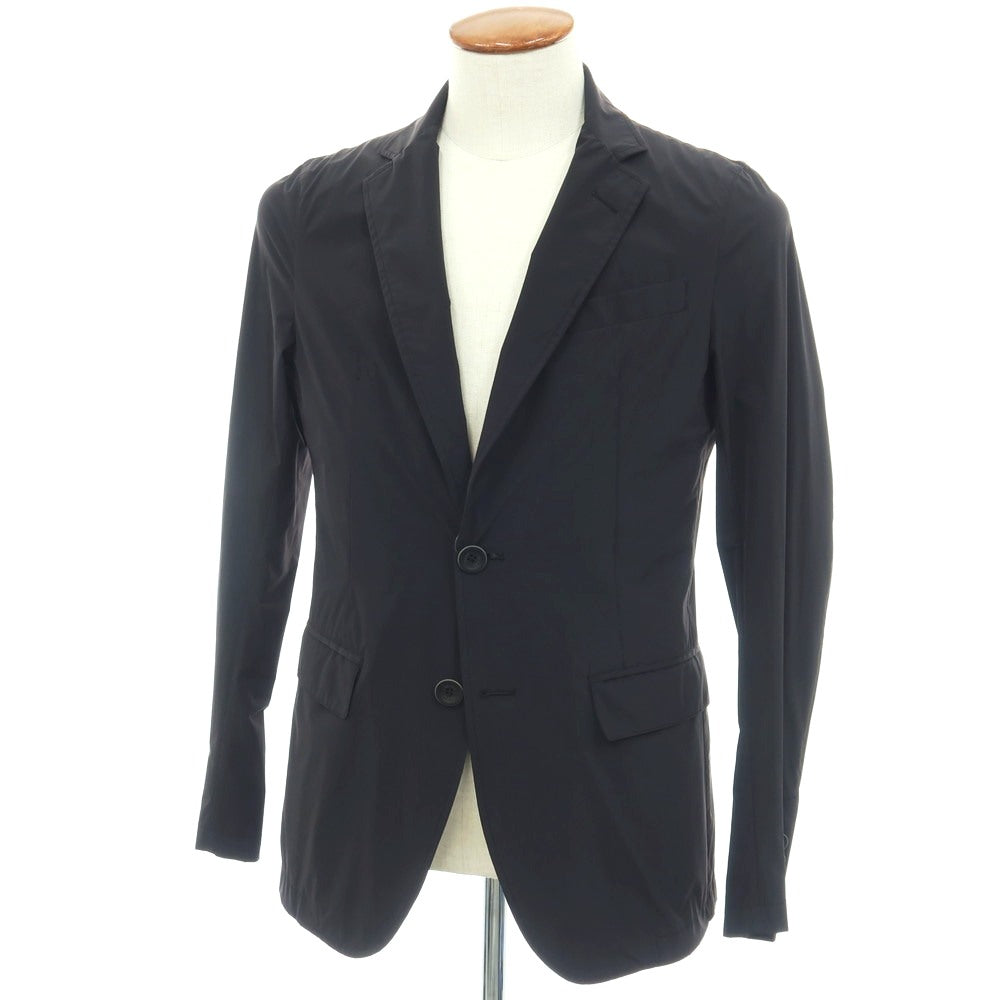 【中古】ヘルノ Herno ストレッチ ナイロン 2B カジュアルジャケット ブラック【サイズ46】【 状態ランクB 】【 メンズ 】