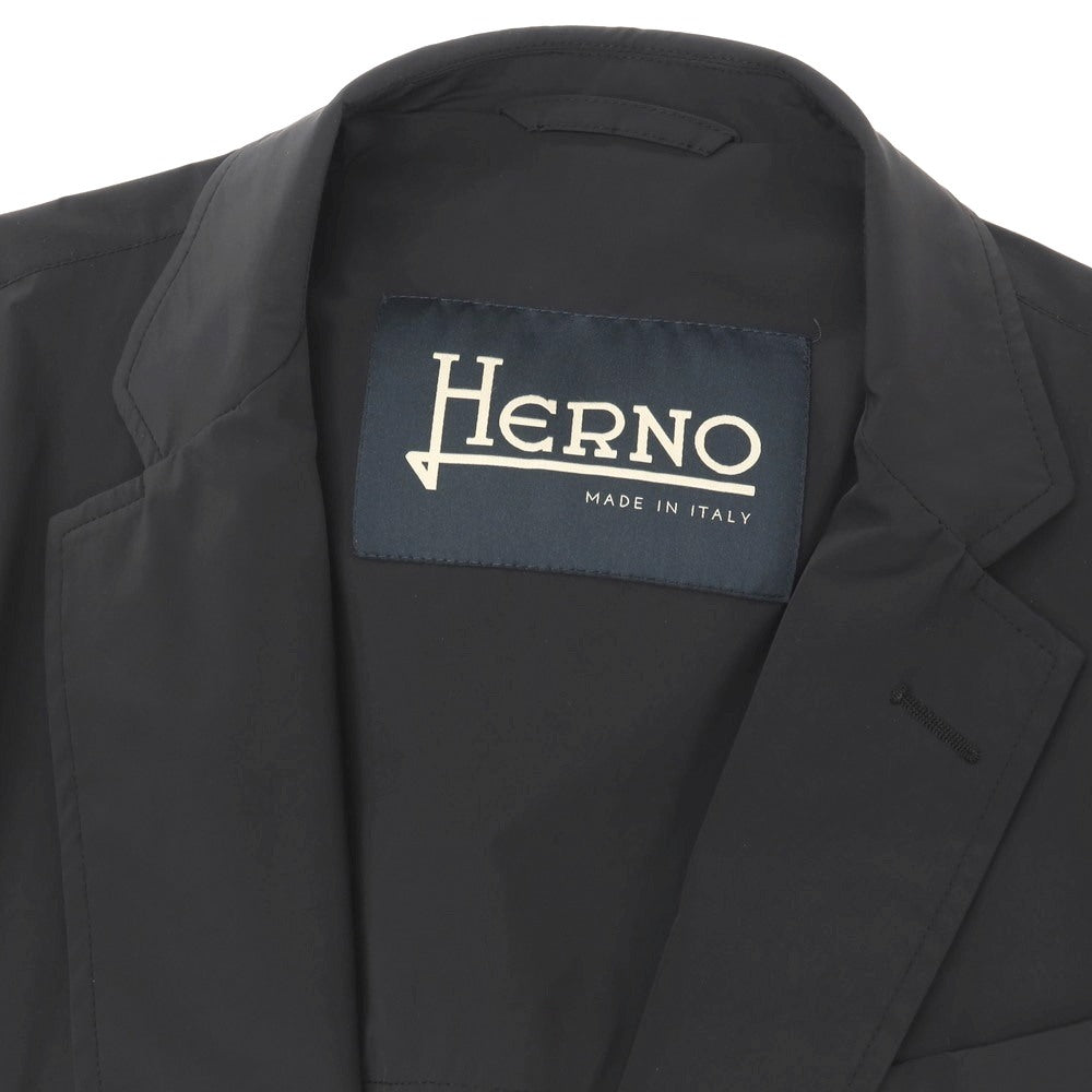 【中古】ヘルノ Herno ストレッチ ナイロン 2B カジュアルジャケット ブラック【サイズ46】【 状態ランクB 】【 メンズ 】