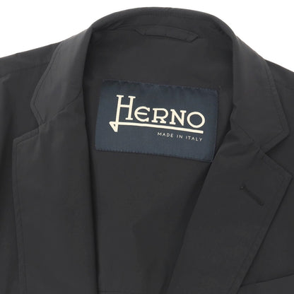 【中古】ヘルノ Herno ストレッチ ナイロン 2B カジュアルジャケット ブラック【サイズ46】【 状態ランクB 】【 メンズ 】