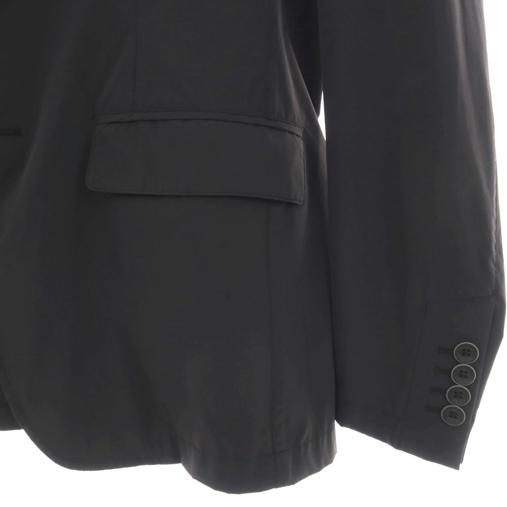 【中古】ヘルノ Herno ストレッチ ナイロン 2B カジュアルジャケット ブラック【サイズ46】【 状態ランクB 】【 メンズ 】