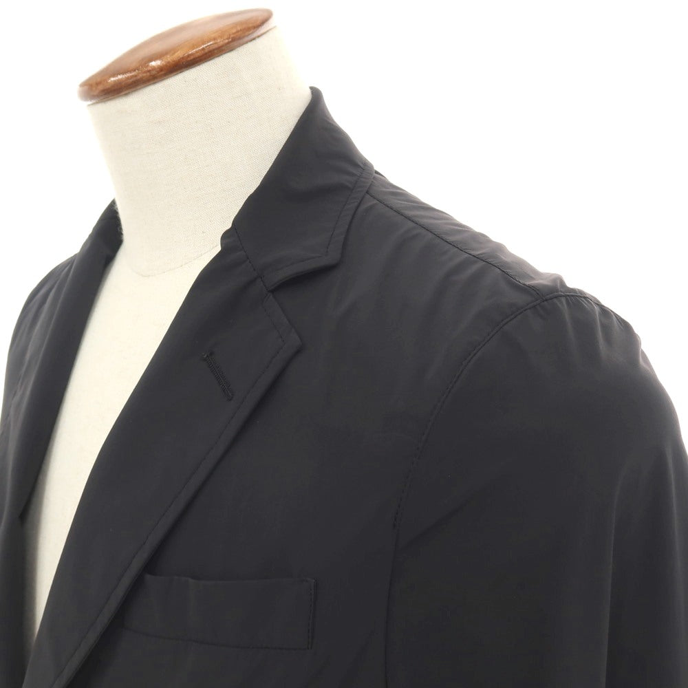 【中古】ヘルノ Herno ストレッチ ナイロン 2B カジュアルジャケット ブラック【サイズ46】【 状態ランクB 】【 メンズ 】