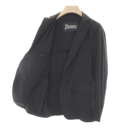 【中古】ヘルノ Herno ストレッチ ナイロン 2B カジュアルジャケット ブラック【サイズ46】【 状態ランクB 】【 メンズ 】