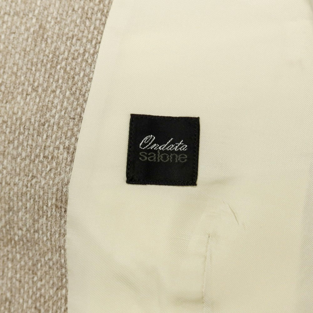 【中古】オンダータ Ondata ウールカシミヤシルク カジュアル系ジレ ベスト ベージュ【サイズ44】【 状態ランクC 】【 メンズ 】