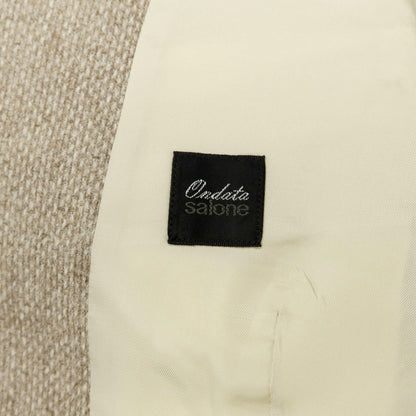 【中古】オンダータ Ondata ウールカシミヤシルク カジュアル系ジレ ベスト ベージュ【サイズ44】【 状態ランクC 】【 メンズ 】