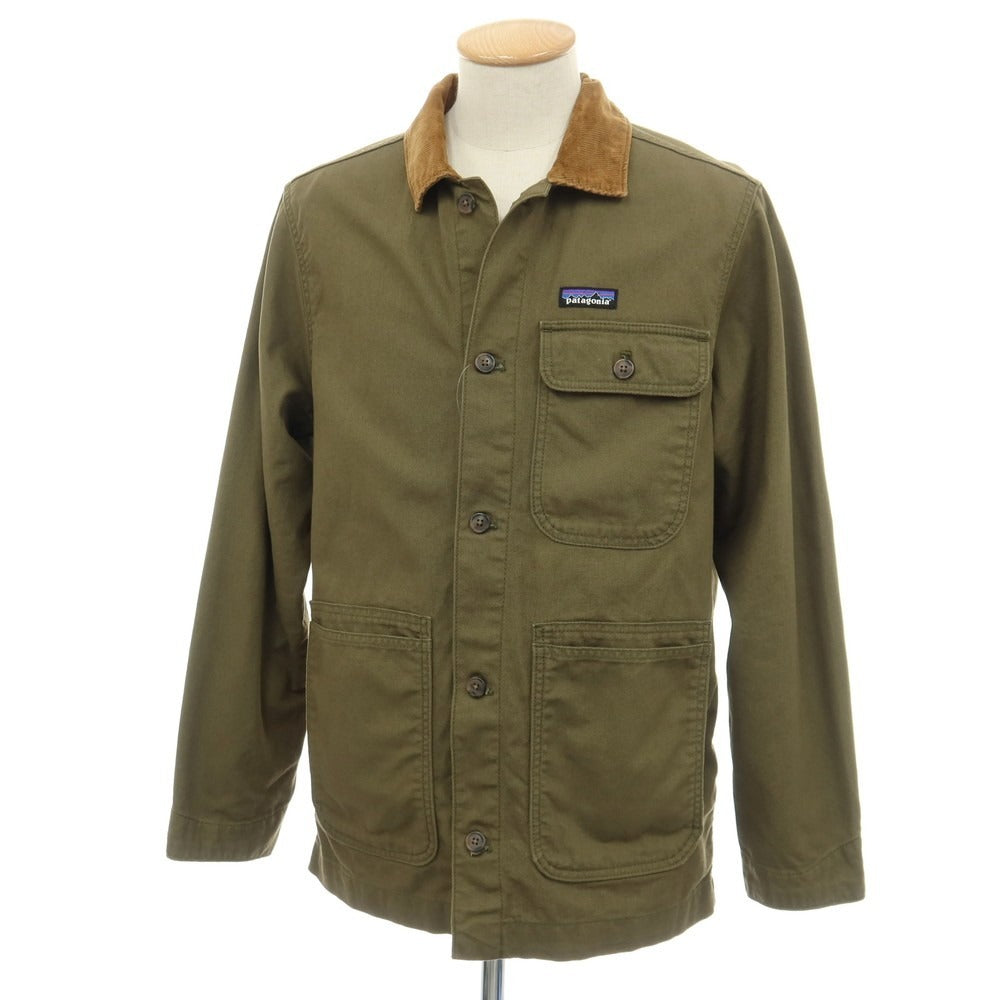 【中古】パタゴニア patagonia コットン ポイント レイズ キャンバスジャケット オリーブグリーン【サイズS】【 状態ランクB 】【 メンズ 】