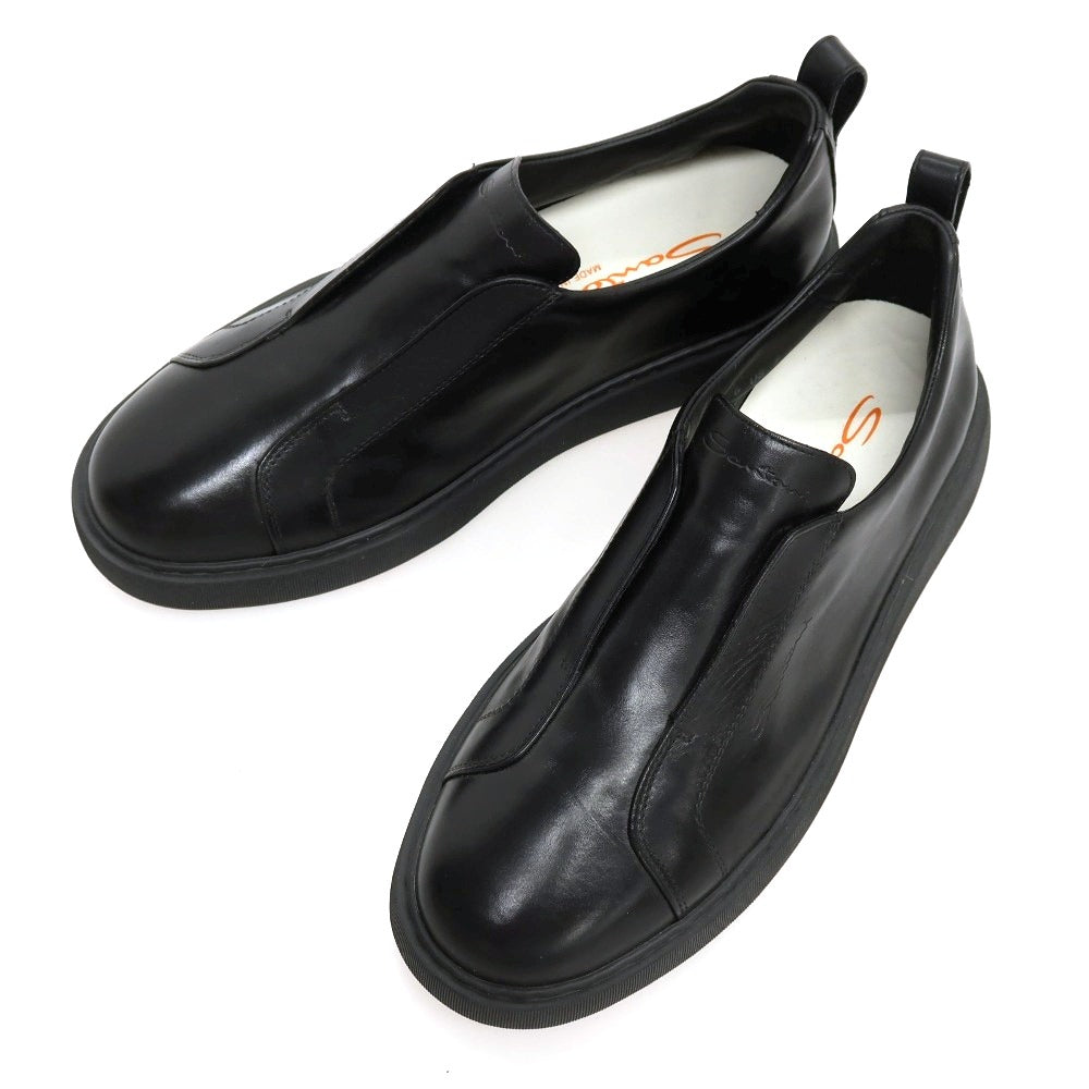 【新品】サントーニ Santoni レザー スニーカー ブラック【サイズUK6】【 状態ランクN 】【 メンズ 】