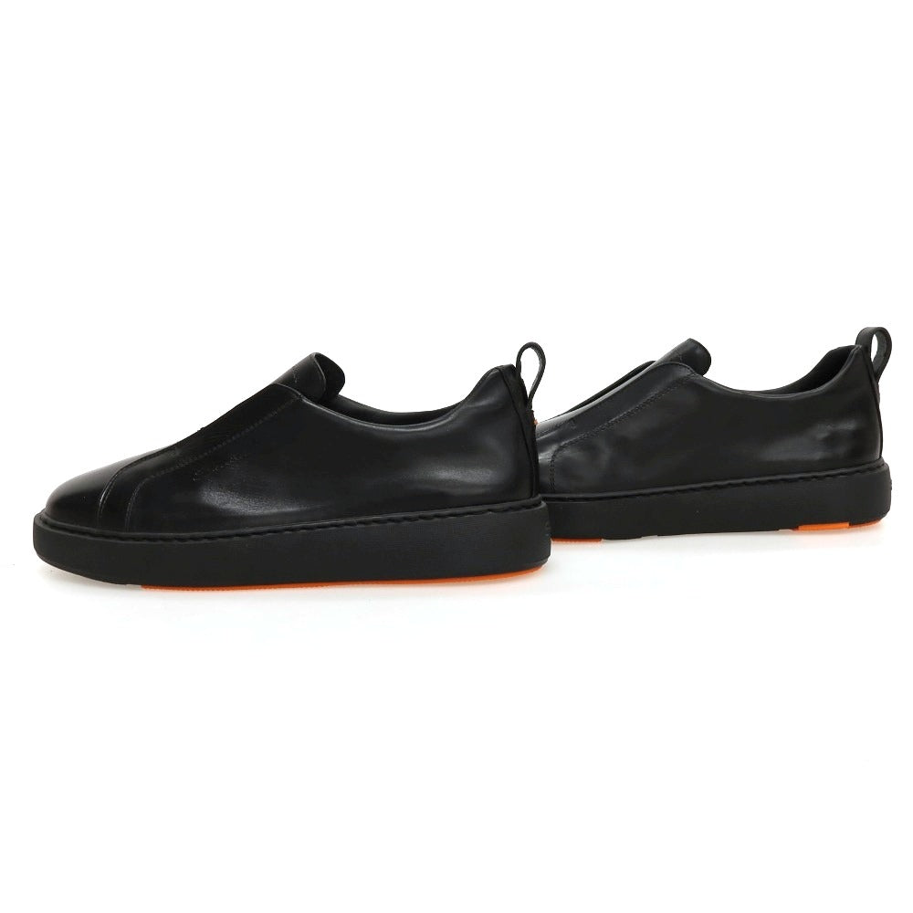 【新品】サントーニ Santoni レザー スニーカー ブラック【サイズUK6】【 状態ランクN 】【 メンズ 】