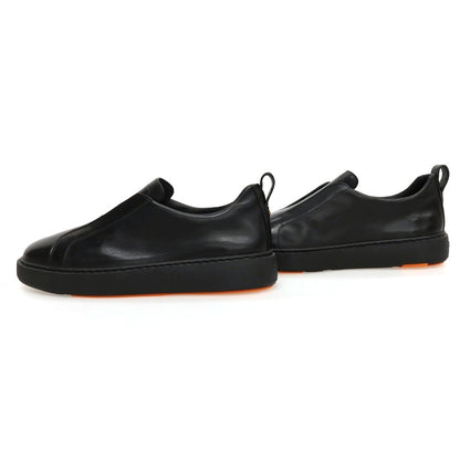 【新品】サントーニ Santoni レザー スニーカー ブラック【サイズUK6】【 状態ランクN 】【 メンズ 】