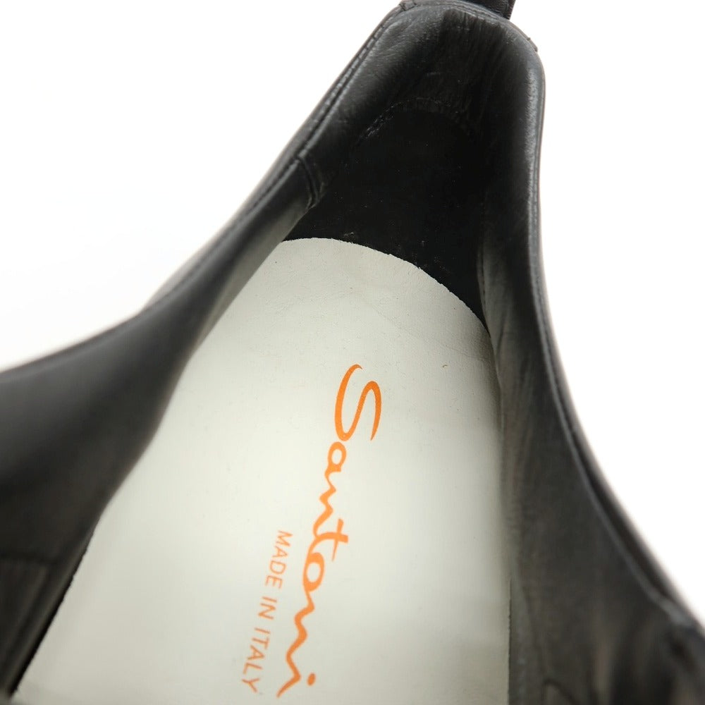 【新品】サントーニ Santoni レザー スニーカー ブラック【サイズUK6】【 状態ランクN 】【 メンズ 】