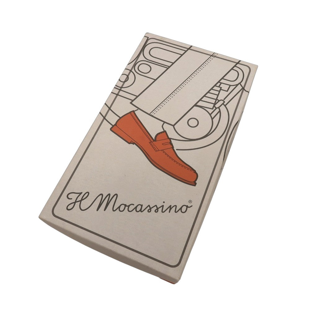 【新品】イルモカシーノ IL MOCASSINO スエード ローファー ネイビー【サイズ39】【 状態ランクN 】【 メンズ 】