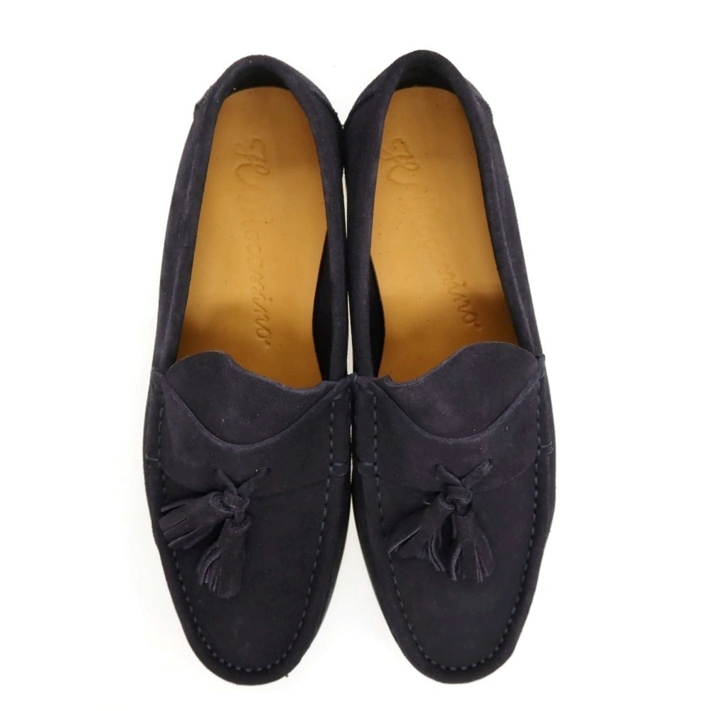 【新品】イルモカシーノ IL MOCASSINO スエード ローファー ネイビー【サイズ39】【 状態ランクN 】【 メンズ 】
