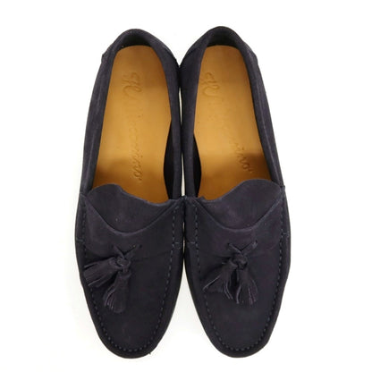 【新品】イルモカシーノ IL MOCASSINO スエード ローファー ネイビー【サイズ39】【 状態ランクN 】【 メンズ 】