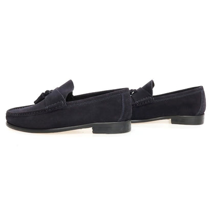 【新品】イルモカシーノ IL MOCASSINO スエード ローファー ネイビー【サイズ39】【 状態ランクN 】【 メンズ 】