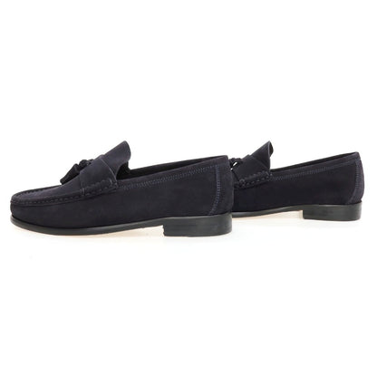 【新品アウトレット】イルモカシーノ IL MOCASSINO スエード ローファー ネイビー【サイズ41】【 状態ランクN- 】【 メンズ 】