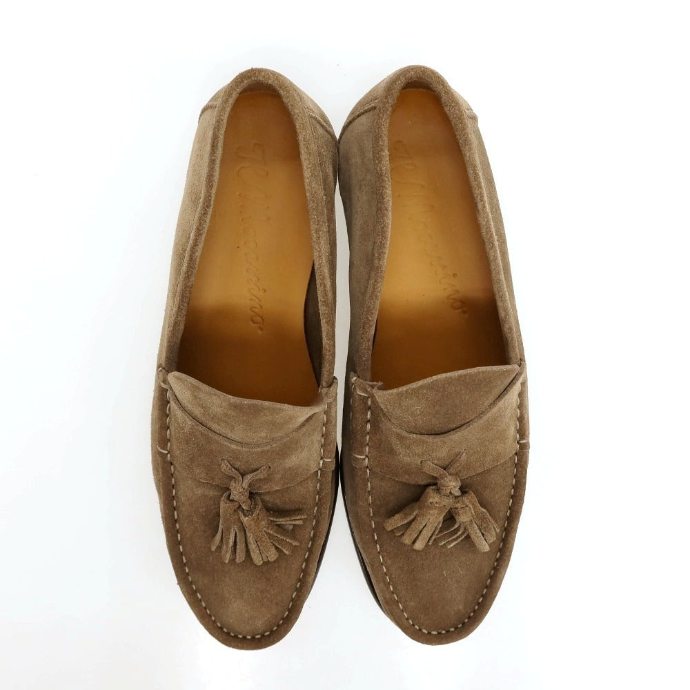 【新品アウトレット】イルモカシーノ IL MOCASSINO スエード ローファー カーキブラウン【サイズ41】【 状態ランクN- 】【 メンズ 】