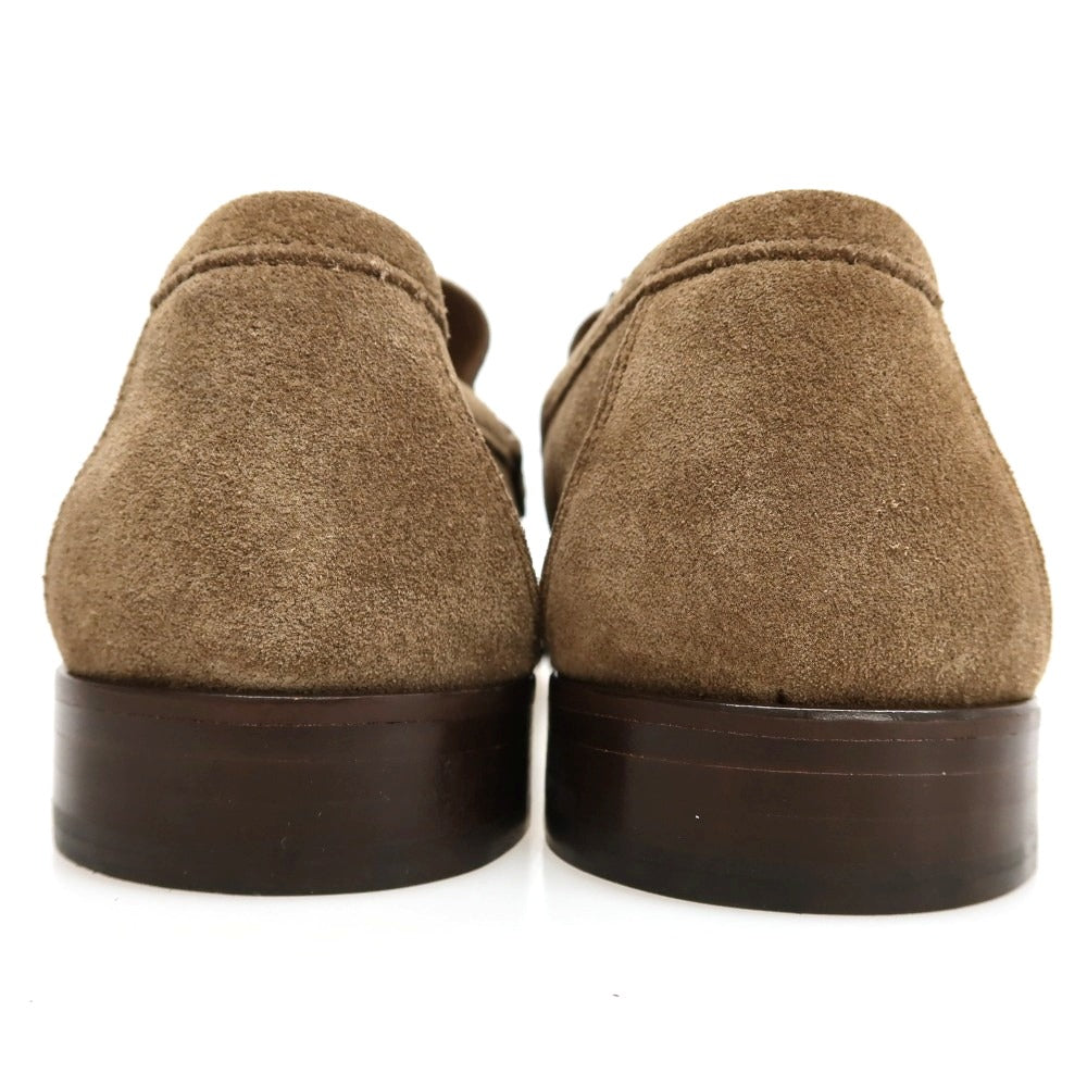 【新品アウトレット】イルモカシーノ IL MOCASSINO スエード ローファー カーキブラウン【サイズ41】【 状態ランクN- 】【 メンズ 】