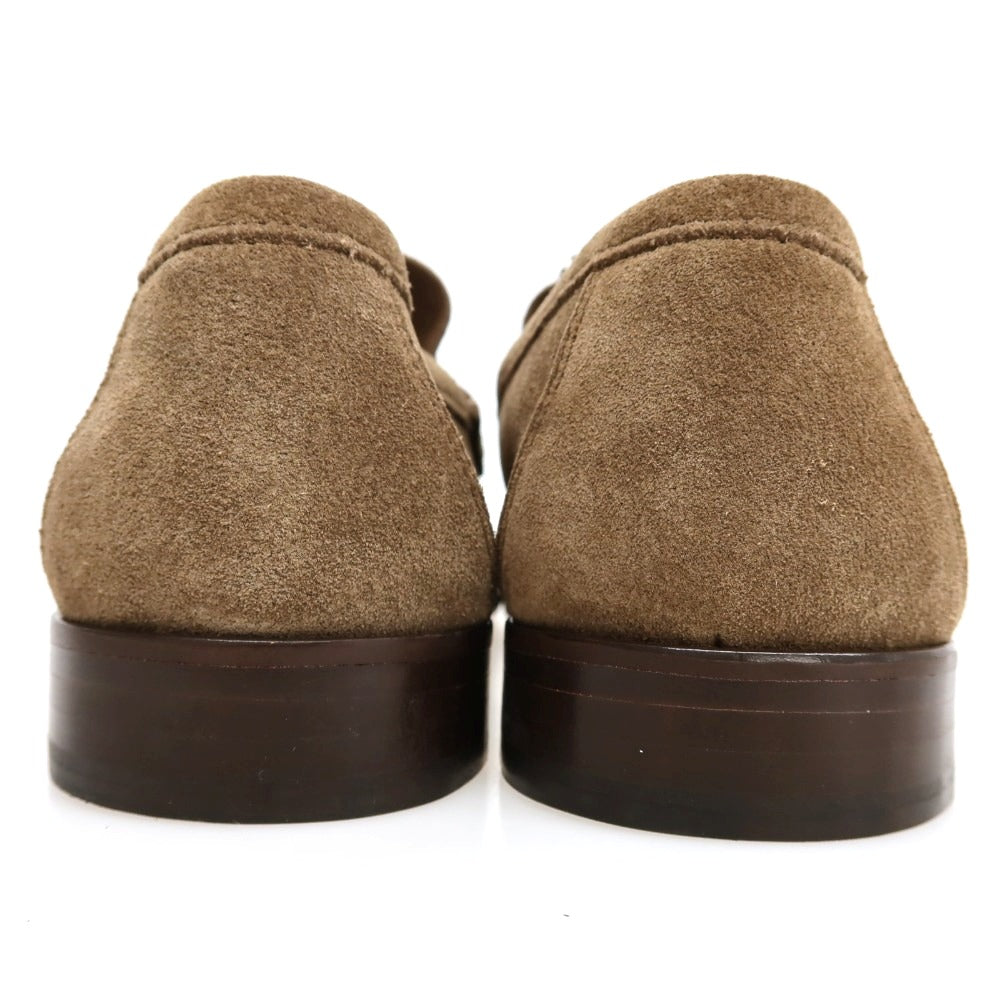 【新品アウトレット】イルモカシーノ IL MOCASSINO スエード ローファー カーキブラウン【サイズ42】【 状態ランクN- 】【 メンズ 】