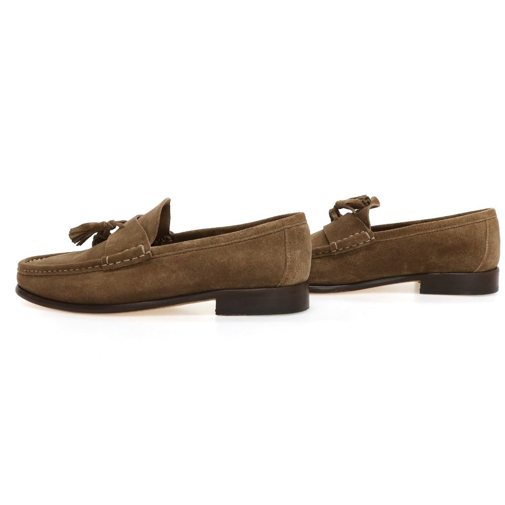 【新品アウトレット】イルモカシーノ IL MOCASSINO スエード ローファー カーキブラウン【サイズ42】【 状態ランクN- 】【 メンズ 】