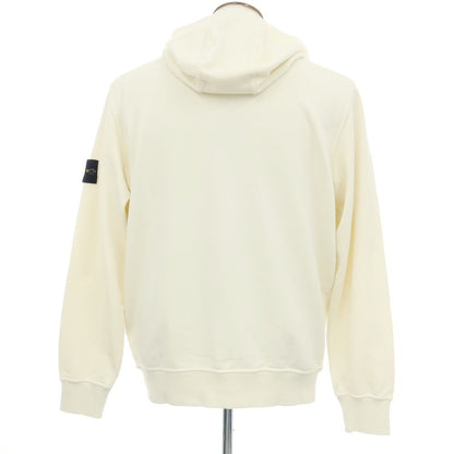 【新品】ストーンアイランド STONE ISLAND コットン スウェット プルオーバー パーカー アイボリー【サイズXL】【 状態ランクN 】【 メンズ 】
