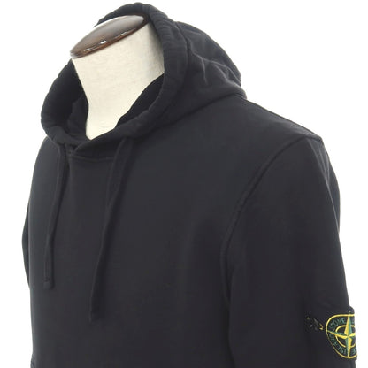 【新品】ストーンアイランド STONE ISLAND コットン スウェット プルオーバー パーカー ブラック【サイズXL】【 状態ランクN 】【 メンズ 】