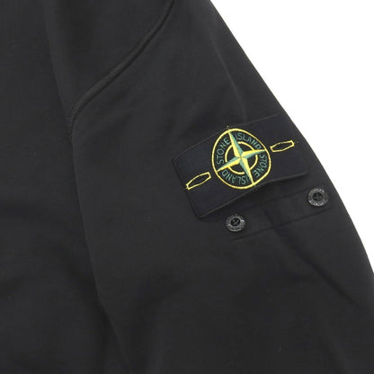 【新品】ストーンアイランド STONE ISLAND コットン スウェット プルオーバー パーカー ブラック【サイズXL】【 状態ランクN 】【 メンズ 】