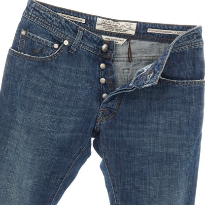 【中古】ヤコブコーエン JACOB COHEN J620 コットン デニムパンツ ジーンズ ネイビー【サイズ32】【 状態ランクB 】【 メンズ 】